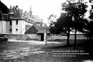 1953 couvent des Chartreux, le portail d'entree